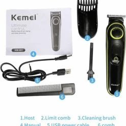 Tondeuse - Kemei 691 Haar & Baard Trimmer / PROFFESIONAL HAIRCLIPPER / TONDEUSE / WAHL / SCHEERAPPARAAT/ MANNEN SCHEERAPPARAAT / BAARDTRIMMER/ -Philips winkel 550x569 7