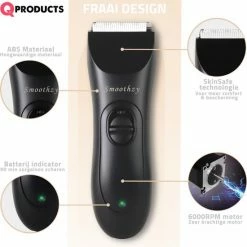 Qproducts Smoothzy Bodygroomer Mannen - Body Trimmer Heren - Bodygroomers - Groomer - Voor Manscaping - Schaamhaar Shaver - Multigroom - Ontharingsapparaat - Zwart -Philips winkel 550x570 8