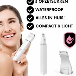 Sansbeauté 3-in-1 Bikinitrimmer - Gezicht/Oksels/Benen/Bikinilijn - Ladyshaves Bikini - Haarverwijderaar Dames - Trimmer Vrouw Intiem Schaamhaar - Hair Eraser - Black Friday 2022 -Philips winkel 550x580 1