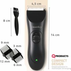 Qproducts Smoothzy Bodygroomer Mannen - Body Trimmer Heren - Bodygroomers - Groomer - Voor Manscaping - Schaamhaar Shaver - Multigroom - Ontharingsapparaat - Zwart -Philips winkel 550x580 10