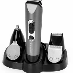 Aigostar Edward 32ICB - Tondeuse Set - 5 In 1 Oplaadbare Trimmer Set- Zwart/Grijs