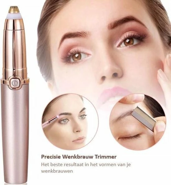 DONLINE Wenkbrauw Trimmer & Epileer Apparaat - Precisietrimmer - Gezichtsontharing Dames - Gezichtsepilator - USB Oplaadbaar - Eyebrow Razor 11 DONLINE Wenkbrauw Trimmer & Epileer Apparaat - Precisietrimmer - Gezichtsontharing Dames - Gezichtsepilator - USB Oplaadbaar - Eyebrow Razor - Afbeelding 9