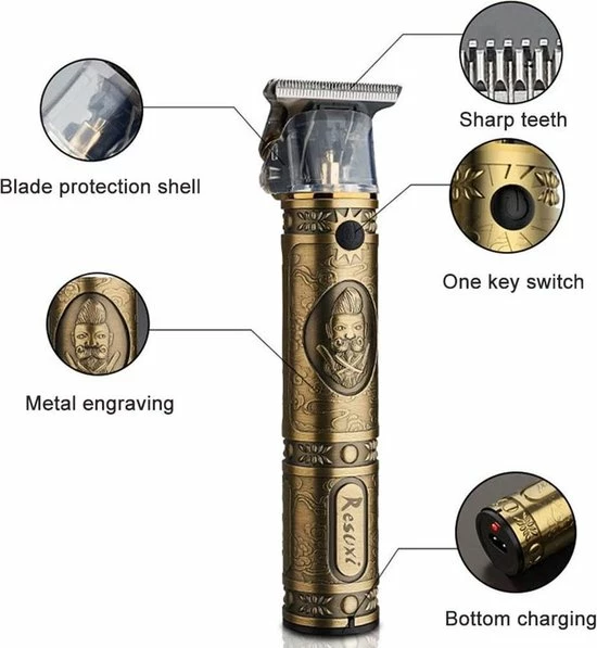 S&L 2021 Pro Li T-Outliner Profi Tondeuse Voor Mannen Professionele Tondeuse Voor Mannen Pro Li T-Outliner Baardtrimmer USB-oplaadbaar Snoerloze Elektrische Kapsalon T-Blade Trimmer Voor Mannen Grijs 8 S&L 2021 Pro Li T-Outliner Profi Tondeuse Voor Mannen Professionele Tondeuse Voor Mannen Pro Li T-Outliner Baardtrimmer USB-oplaadbaar Snoerloze Elektrische Kapsalon T-Blade Trimmer Voor Mannen Grijs - Afbeelding 6