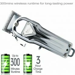 Himaly - Professionele Tondeuse Set - USB Oplaadbare Elektrische Tondeuses - Baard Draadloze Haartrimmer - Tondeuse Mannen - Body Hair Trimmer (voor DIY Thuis Kappers - Zilver) -Philips winkel 550x597 3