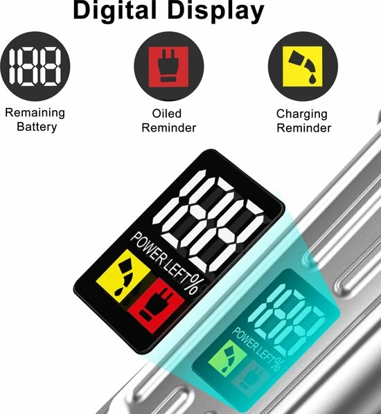 SURKER Professionele Draadloze Tondeuse - Tondeuse Mannen Hoofdhaar - Hair Clipper - Haartondeuse - 8 Opzetkammen - Zilver 5 SURKER Professionele Draadloze Tondeuse - Tondeuse Mannen Hoofdhaar - Hair Clipper - Haartondeuse - 8 Opzetkammen - Zilver - Afbeelding 3