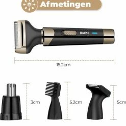BAESS 4-in-1 Neustrimmer - Oplaadbaar ? Oor/wenkbrauw Trimmer ? Baardtrimmer - Neushaartrimmer - Mannen & Vrouwen - Black Friday Sale -Philips winkel 550x607