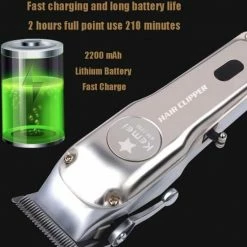 Kemei KM-1996 Metalen Elektrische Tondeuse Kapper Professionele Oplaadbare Haartrimmer -Philips winkel 550x609 1