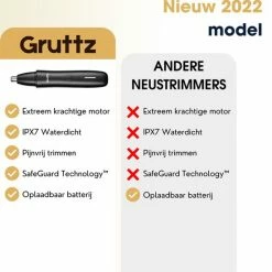 Gruttz - Neustrimmer Mannen Pro - Vrouwen - Oplaadbaar - Oortrimmer - Krachtige Motor - Waterdicht 15 Gruttz - Neustrimmer Mannen Pro - Vrouwen - Oplaadbaar - Oortrimmer - Krachtige Motor - Waterdicht -Philips winkel 550x611 7