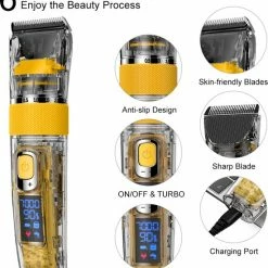 HATTEKER RFC-695 Professionele Tondeuse Heren - Haartrimmer - Baardtrimmer - Trimmer Voor Lang Haar - Trimmer - Waterdicht - Schaar - Knip Slabbetjes -Philips winkel 550x613 7