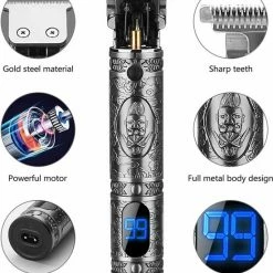 Arash? Tondeuse Mannen - 2022 Nieuwste Model - Draadloze Haartrimmer - Geschikt Voor Hoofdhaar/Baardhaar - Trimmer Draadloos - Scheerapparaat - Grijs - Inclusief Oplaadblok En 4 Opzetstukjes -Philips winkel 550x614 3