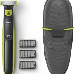 Philips Norelco OneBlade QP2520/65 Baardtrimmer Nat En Droog Houtskool, Limoen