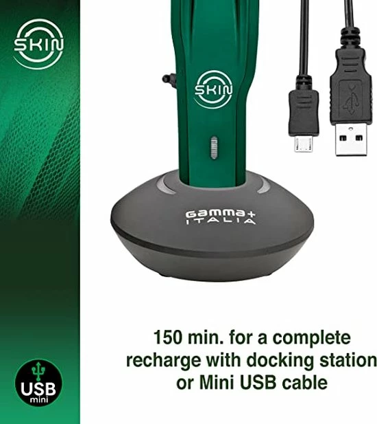 Gamma+ Skin, Professionele Bulk Kalende Tondeuse, Professionele Tondeuse Mannen, Met Superkoppelmotor 5 Gamma+ Skin, Professionele Bulk Kalende Tondeuse, Professionele Tondeuse Mannen, Met Superkoppelmotor - Afbeelding 3