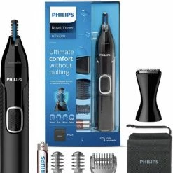 Persoonlijke Verzorging - Philips Neustrimmer 5000 Series - Neus-, Oor- En Wenkbrauwhaar Trimmen - Volledig Afspoelbaar - Huidbeschermer - Roestvrijstalen Mesjes - Geschikt Om Te Douchen - Precisiekam - Reisetui - NT5650/16