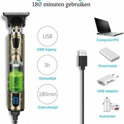 Xtronic All-Stars Tondeuse Luxe - Professioneel - 2022 - Draadloos - Geschikt Voor Hoofdhaar/Baardhaar - Trimmer Draadloos - Haarclipper - Scheerapparaat - Goud - Inclusief Oplaad Adapter En 4 Opzetstukjes -Philips winkel 550x619