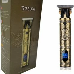 RESUXI Luxe Professionele Goude Trimmerset Met LCD Scherm - Inclusief Kapmantel - Draadloos - USB Oplaadbaar - Trimmer Voor Mannen - Baardtrimmer - Scheerapparaat - 1500mAh - Inclusief Opzetstukken 1mm - 2mm - 3mm -Philips winkel 550x619 3