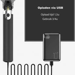 Merkloos Novalits - Precisie Tondeuse Mannen - Scheerapparaat Trimmer Voor Hoofdhaar En Baardhaar - Snel Opladen - Zwart -Philips winkel 550x623 1