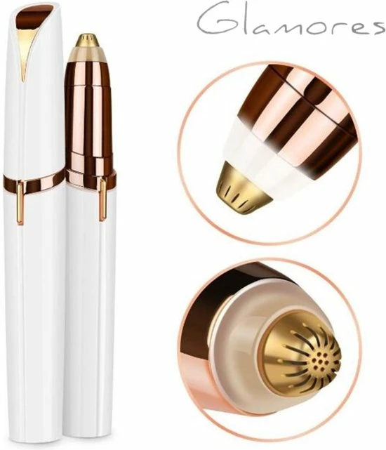 GLAMORES Wenkbrauw Trimmer - Gezichtsepilator Vrouw - Epileerapparaat Dames - Ladyshave - Ladyshave Voor Vrouwen 10 GLAMORES Wenkbrauw Trimmer - Gezichtsepilator Vrouw - Epileerapparaat Dames - Ladyshave - Ladyshave Voor Vrouwen - Afbeelding 8