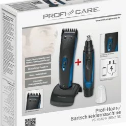 Clatronic ProfiCare PC-HSM/R 3052 -Tondeuse, Baardtrimmer, Oor- En Neushaartrimmer Zwart, Blauw -Philips winkel 550x648