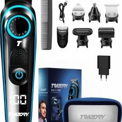 Trazory® Trimmer & Scheerapparaat Voor Mannen – Trimmerset Met Baardtrimmer, Bodygroomer & Precisietrimmer - Reisetui