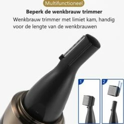 BAESS 4-in-1 Neustrimmer - Oplaadbaar ? Oor/wenkbrauw Trimmer ? Baardtrimmer - Neushaartrimmer - Mannen & Vrouwen - Black Friday Sale -Philips winkel 550x657