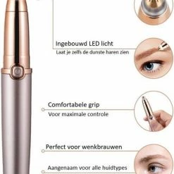Finesse Wenkbrauw Trimmer & Epileer Apparaat - Precisietrimmer -Gezichtsontharing -Gezichtsepilator - USB Oplaadbaar - -Philips winkel 550x664