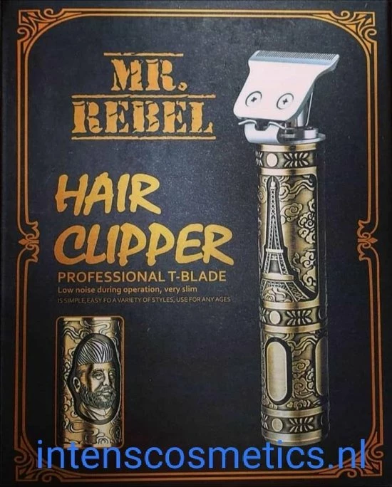 Mr. Rebel MR.REBEL Hair Clipper Professional T-Blade Tondeuse - Baardtrimmer USB-oplaadbaar Snoerloze Elektrische Kapsalon T-Blade Trimmer Voor Mannen Goud -0 - 1 - 2 - 3- 4 Mm 3 Mr. Rebel MR.REBEL Hair Clipper Professional T-Blade Tondeuse - Baardtrimmer USB-oplaadbaar Snoerloze Elektrische Kapsalon T-Blade Trimmer Voor Mannen Goud -0 - 1 - 2 - 3- 4 Mm