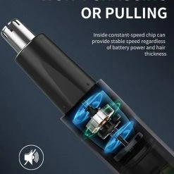 Merkloos Neus- En Oorhaartrimmer - USB Oplaadbare Neushaartrimmer - Incl. Bakkebaarden Trimmer - Professioneel - Pijnloos - Waterdichte Mesjes - Dubbele Rand Voor Eenvoudige Reiniging - Zwart -Philips winkel 550x688 3