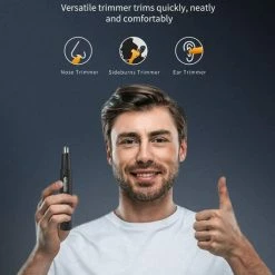 Merkloos Neus- En Oorhaartrimmer - USB Oplaadbare Neushaartrimmer - Incl. Bakkebaarden Trimmer - Professioneel - Pijnloos - Waterdichte Mesjes - Dubbele Rand Voor Eenvoudige Reiniging - Zwart -Philips winkel 550x688 7