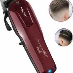 Kemei 2600 - Professionele Haar En Baardtrimmer - Tondeuse Magic Clip Cordless - Limited Edition - Professional Clipper Tondeuse - Crunch Blade Techniek - Titanium Top Blad - Geschikt Voor Baby's - Oplaadbare Persoonlijke Elektrische Tondeuse
