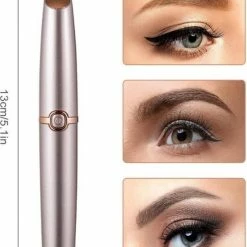 DONLINE Wenkbrauw Trimmer & Epileer Apparaat - Precisietrimmer - Gezichtsontharing Dames - Gezichtsepilator - USB Oplaadbaar - Eyebrow Razor 16 DONLINE Wenkbrauw Trimmer & Epileer Apparaat - Precisietrimmer - Gezichtsontharing Dames - Gezichtsepilator - USB Oplaadbaar - Eyebrow Razor -Philips winkel 550x700 2
