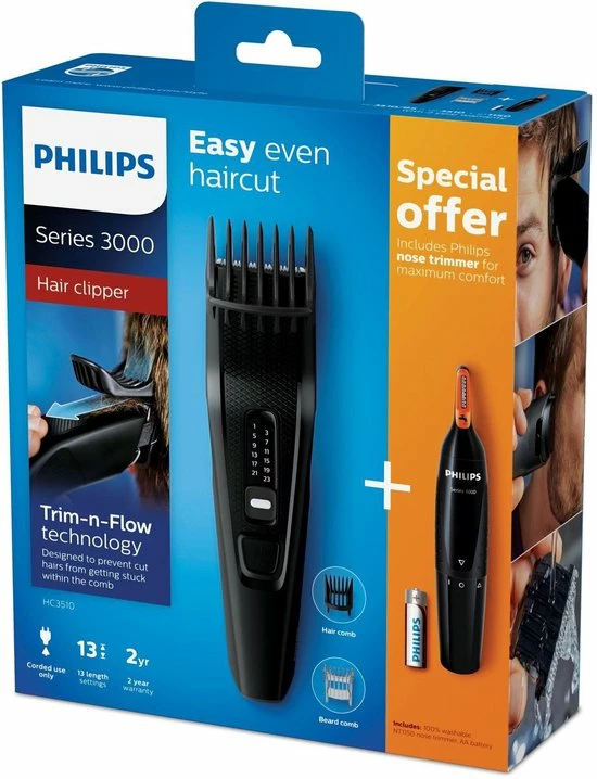 Philips Hairclipper Series 3000 HC3510/85 - Tondeuse 12 Philips Hairclipper Series 3000 HC3510/85 - Tondeuse - Afbeelding 10