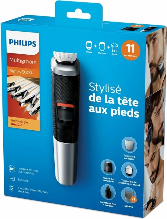 Philips MULTIGROOM Series 5000 MG5735/15 Scheer-, Knip- En Trimapparaat Zwart, Grijs 5 Philips MULTIGROOM Series 5000 MG5735/15 Scheer-, Knip- En Trimapparaat Zwart, Grijs - Afbeelding 3