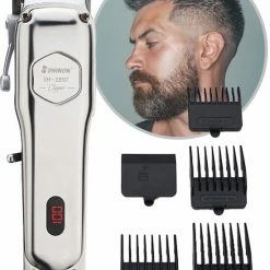 Shinon - Tondeuse Mannen - Multifunctionele Tondeuse Set - Tondeuse Hoofdhaar - Roestvrij Staal - Trimmer Mannen - LED-scherm - Zilver 17 Shinon - Tondeuse Mannen - Multifunctionele Tondeuse Set - Tondeuse Hoofdhaar - Roestvrij Staal - Trimmer Mannen - LED-scherm - Zilver -Philips winkel 550x724 5