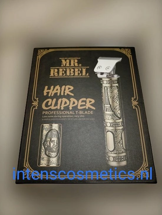 Mr. Rebel MR.REBEL Hair Clipper Professional T-Blade Tondeuse - Baardtrimmer USB-oplaadbaar Snoerloze Elektrische Kapsalon T-Blade Trimmer Voor Mannen Goud -0 - 1 - 2 - 3- 4 Mm 4 Mr. Rebel MR.REBEL Hair Clipper Professional T-Blade Tondeuse - Baardtrimmer USB-oplaadbaar Snoerloze Elektrische Kapsalon T-Blade Trimmer Voor Mannen Goud -0 - 1 - 2 - 3- 4 Mm - Afbeelding 2