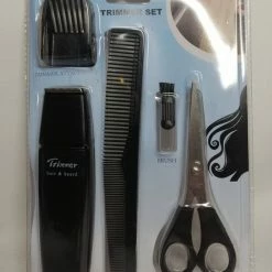 Merkloos 5-Delige Tondeuse Haar Baard Trimmer Set - Draadloos - Mannen Vrouwen Kind - Kapsel Bijwerken - Thuis Kapper - Barber - Opzetstuk Schaar Kam Schoonmaakborsteltje