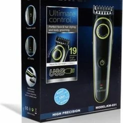 Tondeuse - Kemei 691 Haar & Baard Trimmer / PROFFESIONAL HAIRCLIPPER / TONDEUSE / WAHL / SCHEERAPPARAAT/ MANNEN SCHEERAPPARAAT / BAARDTRIMMER/ -Philips winkel 550x746