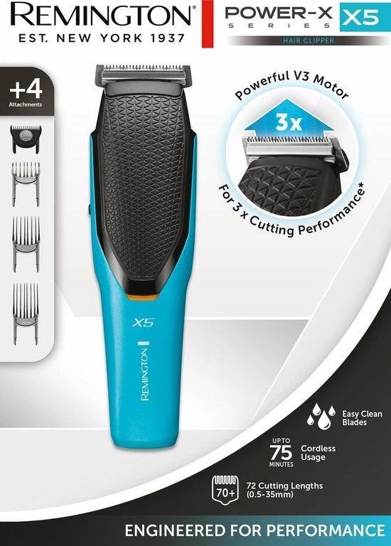 Remington Power-X Series X5 Tondeuse - HC5000 20 Remington Power-X Series X5 Tondeuse - HC5000 - Afbeelding 18