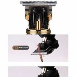 RESUXI Luxe Professionele Goude Trimmerset Inclusief Kapmantel - Trimmer Voor Mannen - Baardtrimmer - Scheerapparaat - 1500mAh - Inclusief Opzetstukken 1mm - 2mm - 3mm -Philips winkel 550x793 8