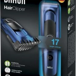 Braun HC5030 Haartrimmer - Oplaadbaar - Zwart - Blauw -Philips winkel 550x803 2